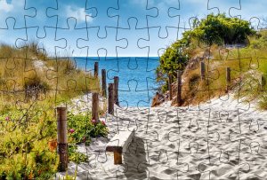 Puzzle-Postkarte Ostsee